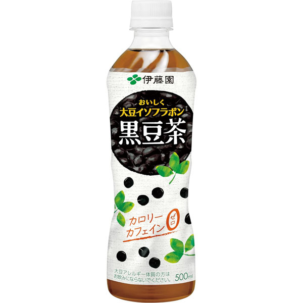 伊藤園 おいしく大豆イソフラボン 黒豆茶 500ml×24本　【送料無料】